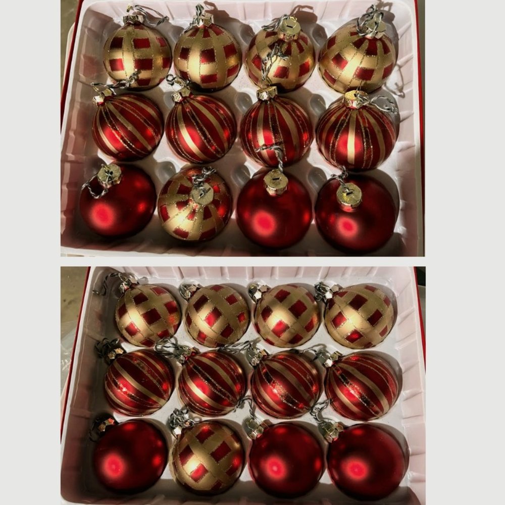 Wintersong dozen handblown glass Christmas ornaments collection